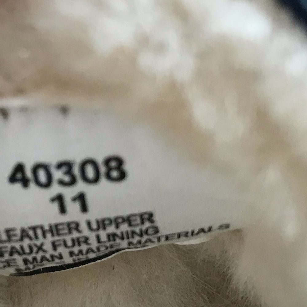 Urban Outfitters Minnetonka Cally Faux Suede Slip On Sherpa Moccasin Blue 11 - Picture 6 of 10